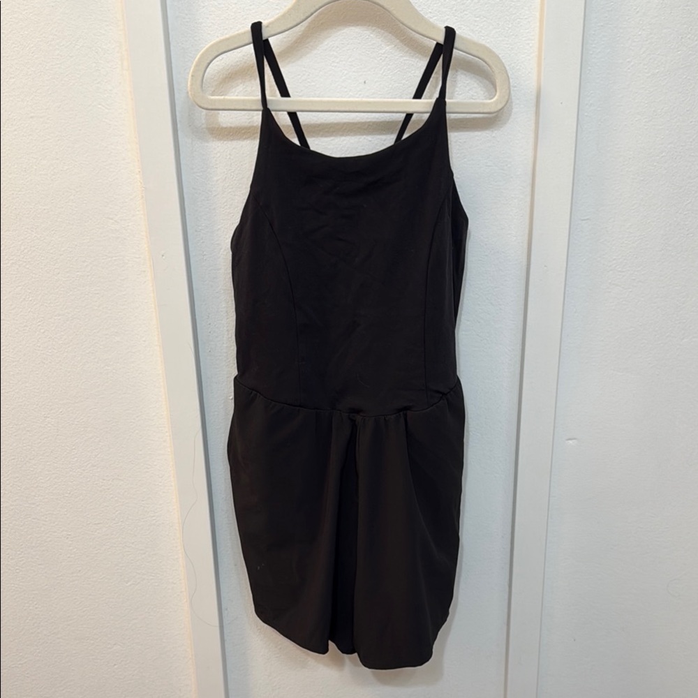 Black Sleeveless Romper